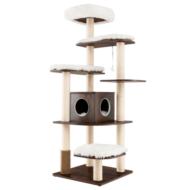 Purrfect Pet Kingdom Multi-Layer Cat Tree for Large Cats Purrfect Pet Kingdom