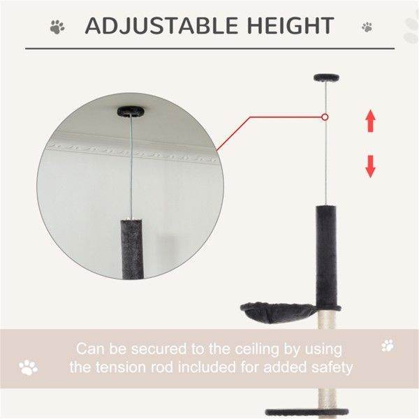 Purrfect Pet Kingdom Multi-Level Cat Climbing Tree Tower Purrfect Pet Kingdom