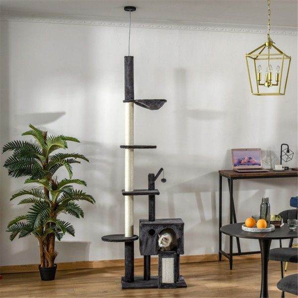 Purrfect Pet Kingdom Multi-Level Cat Climbing Tree Tower Purrfect Pet Kingdom