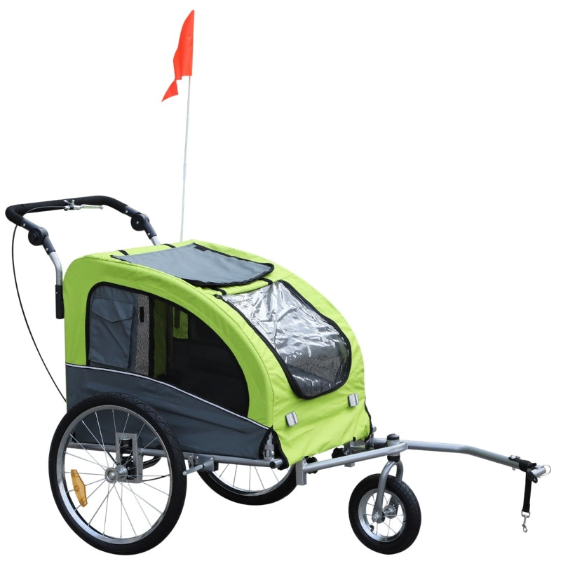 Pet Dog Bicycle Trailer Jogger with Suspension