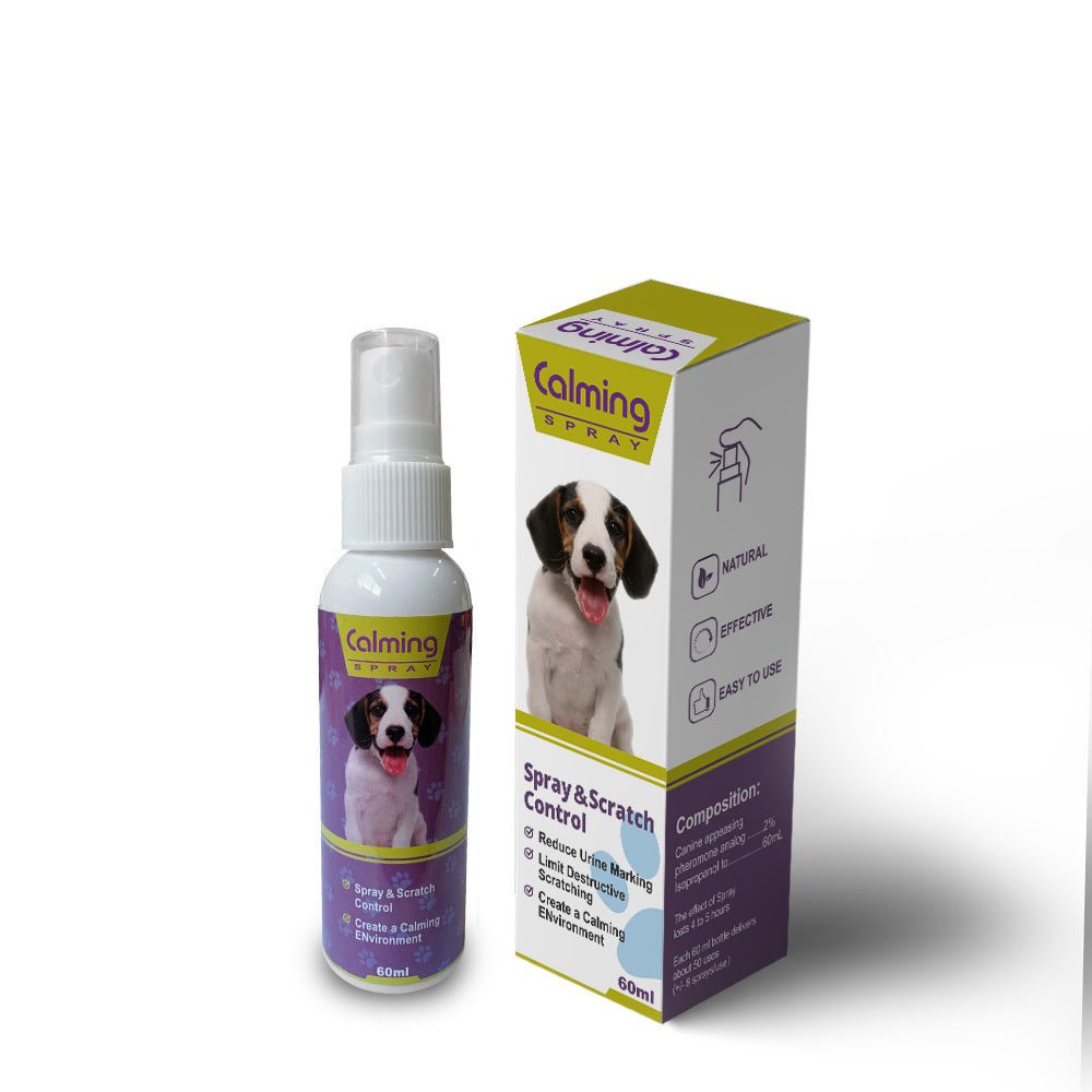 Purrfect Pet Kingdom Calming Spray for Dogs, a natural anxiety relief for cats and dogs in a 60ml bottle