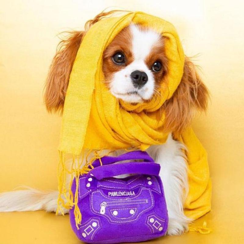 Pawlenciaga Bag Squeaker Plus Dog Toy