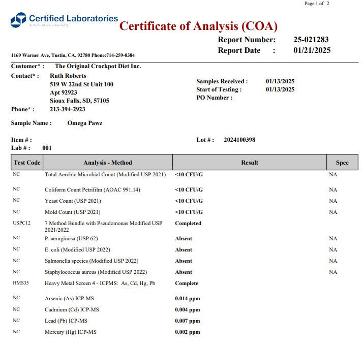 Omega Pawz - Liquid Omega 3 Oil for Dogs and Cats