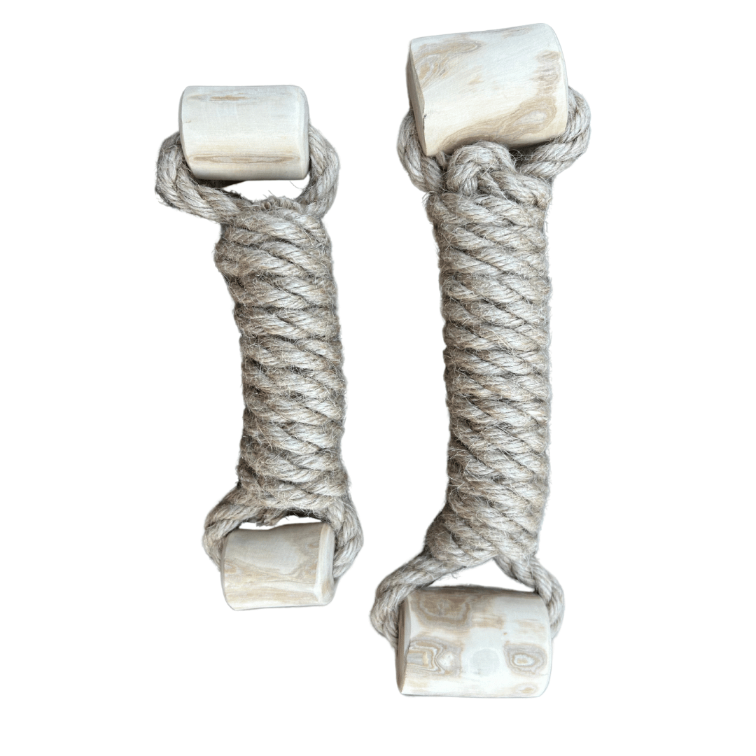 Dog Chew Toy Coffee Wood Natural Hemp Rope 🪵