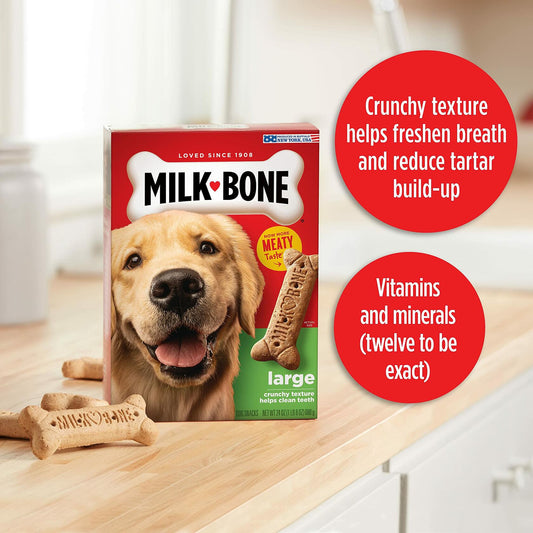 BestBy03/26 Milk-Bone Original Dog Treats 24oz Large Dogs