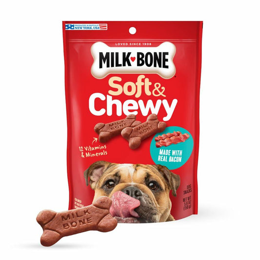 Soft & Chewy Real Bacon Flavor Dog Treats, 5.6oz Pack of 10 - Dog Treats - Deal US