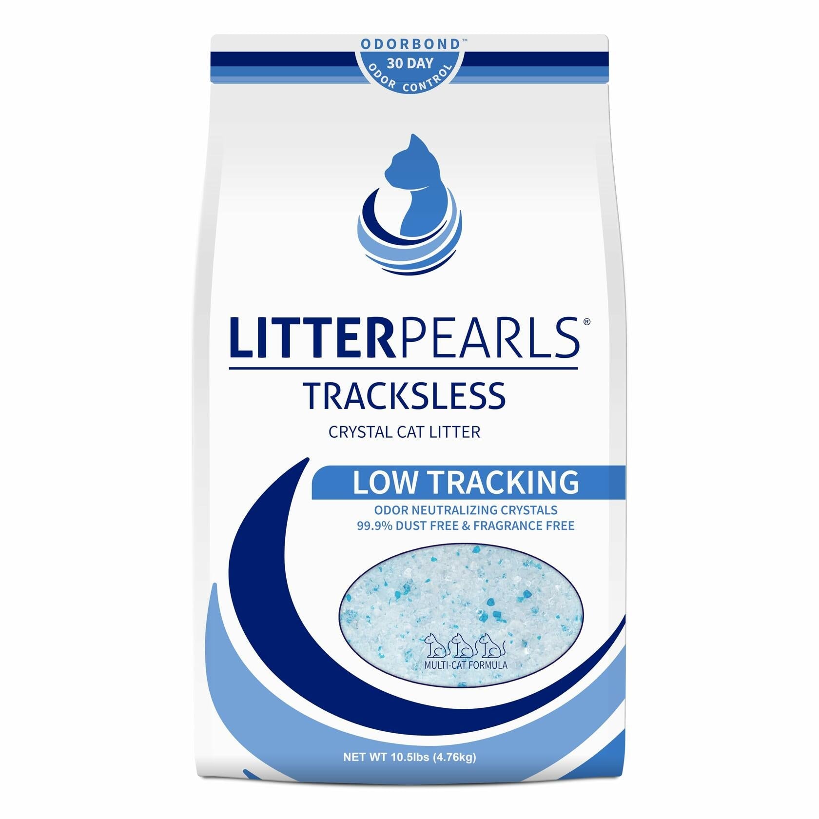 Litter Pearls Tracksless Unscented Non - Clumping Crystal Cat Litter 10.5 lb - Cat Litter - Deal US