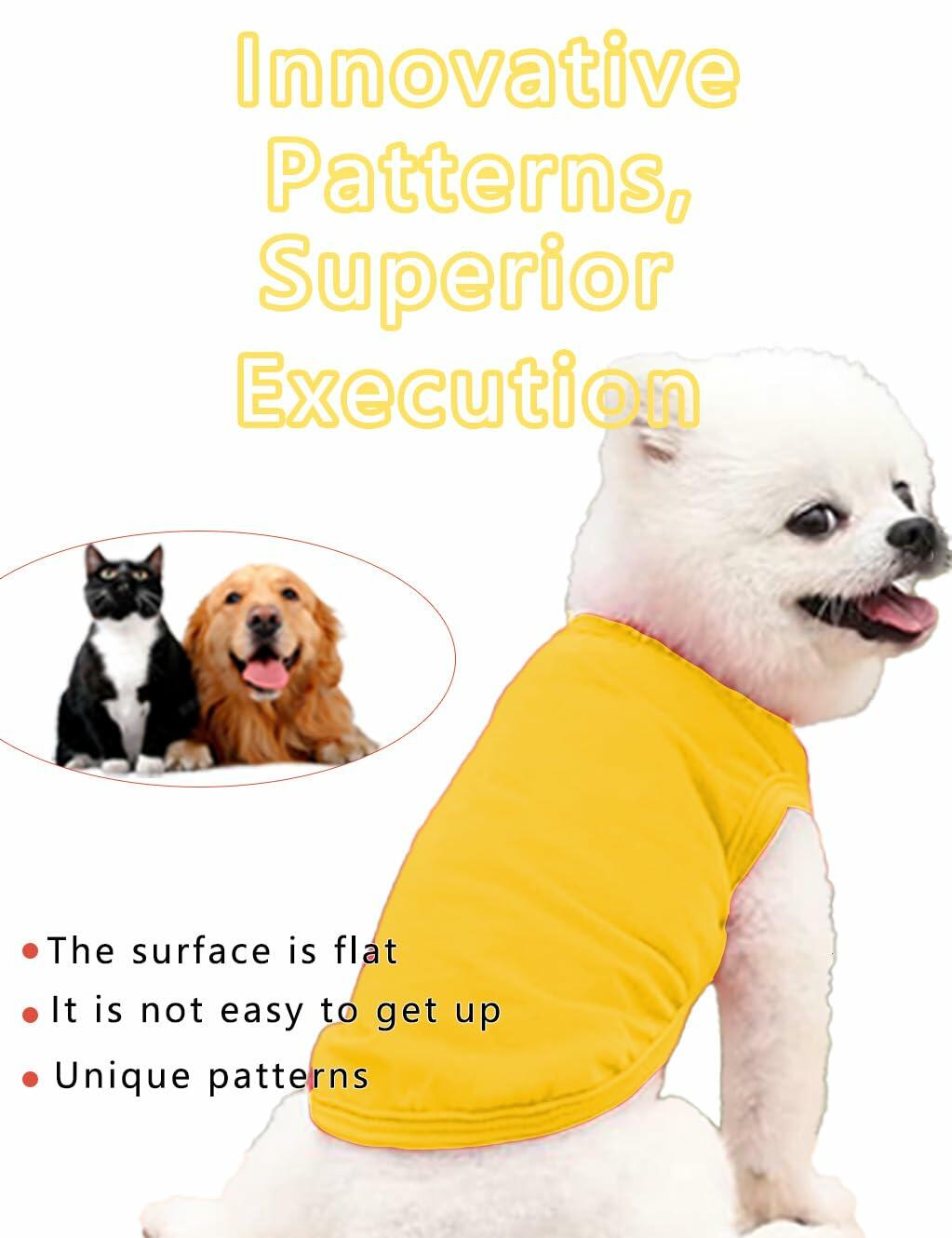 Cotton Dog Shirt Small Size Soft Breathable Sleeveless Vest for Small Dogs