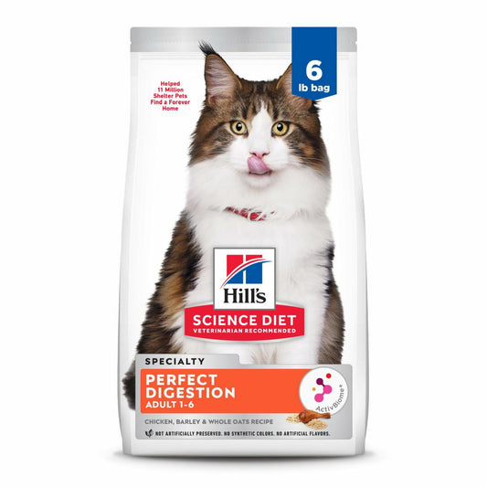 BestBy02/26 Hill's Science Diet Adult Cat Food Chicken Brown Rice 6 lb - Science Diet Cat Food - Deal US