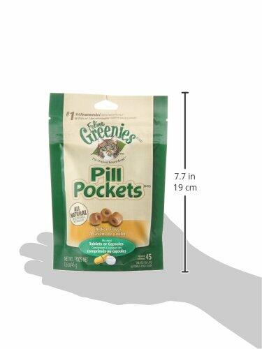 BestBy07/25 Greenies Feline Pill Pockets Cat Treats Chicken Flavor 1.6oz 45ct - Cat Treats - Deal US
