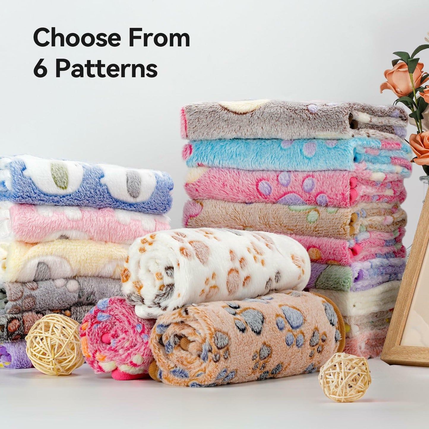 PJYuCien Dog Blanket Fleece Throw Washable 30x20in Small Medium 1 Pack - Purrfect Pet Kingdom