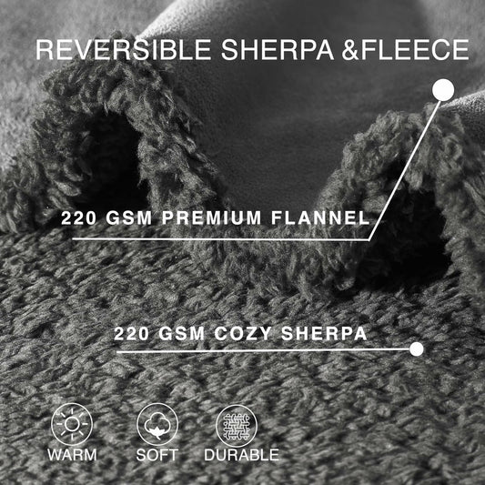 Waterproof Stuffed Dog Bed Cover Blanket Reversible Paw