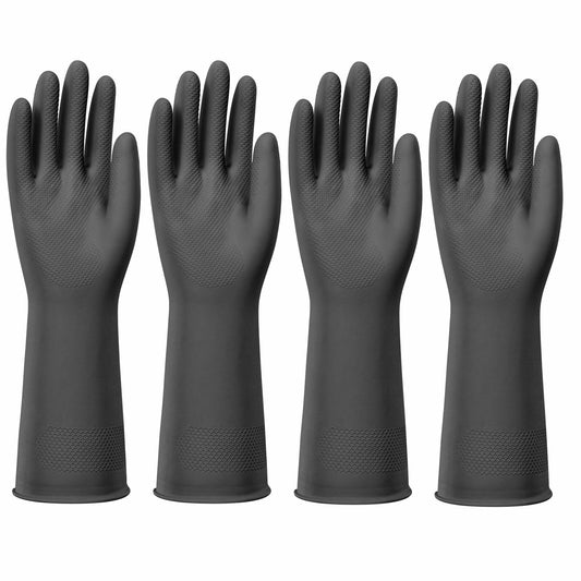 Petacffe Kitchen Cleaning Rubber Gloves Medium Non - Slip Waterproof - Cleaning Gloves - Deal US
