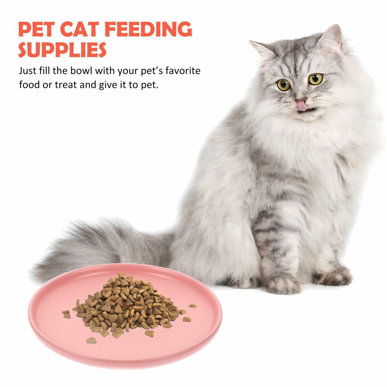Balacoo Ceramic Cat Food Bowl Shallow Whisker Friendly Indoor Dish - Dishes, Feeders & Fountains - Deal US