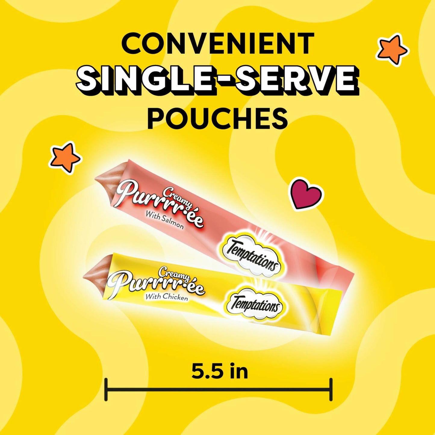 Temptations Creamy Puree Cat Treats Chicken Salmon 16 Pouches