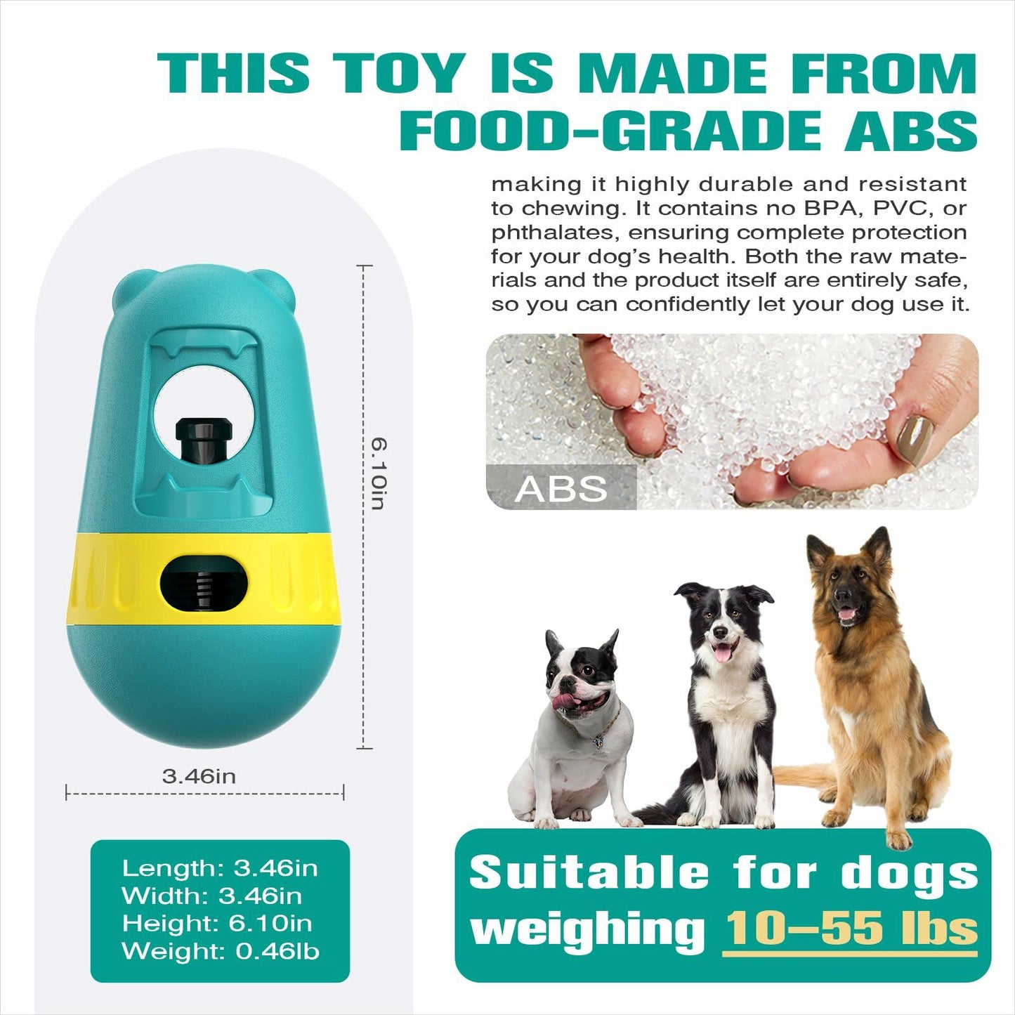 Dog Puzzles Feeder Interactive Toy Adjustable Treat Dispenser