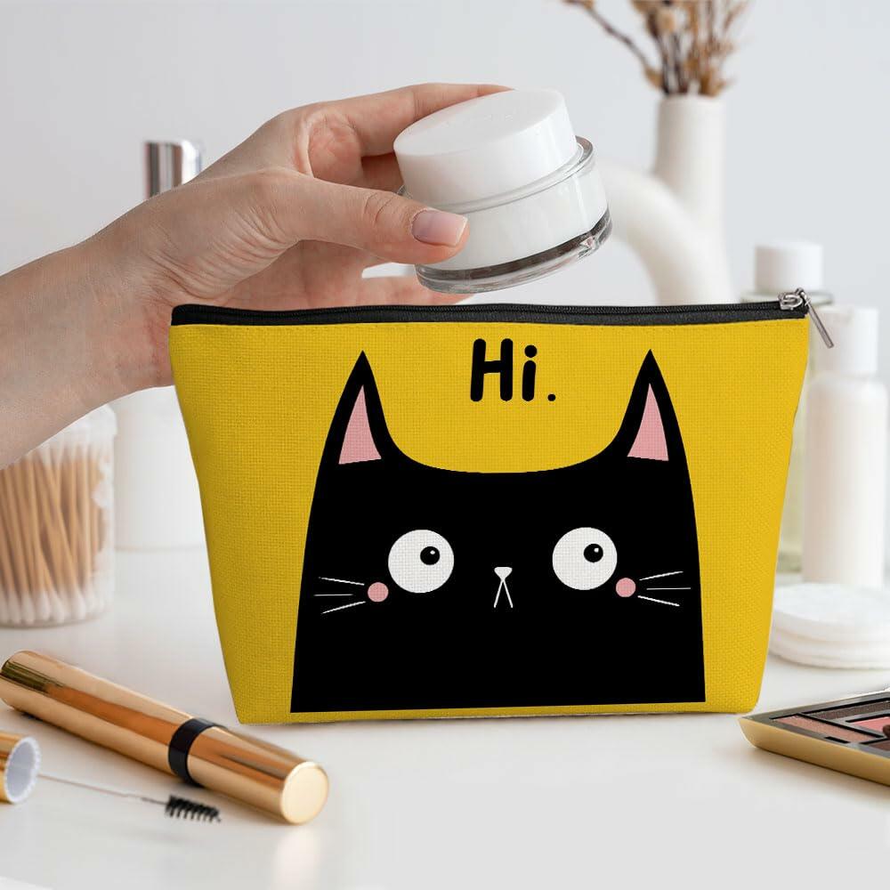 Cat Mom Makeup Bag Cosmetic Pouch Travel Toiletry Bag Gift for Women