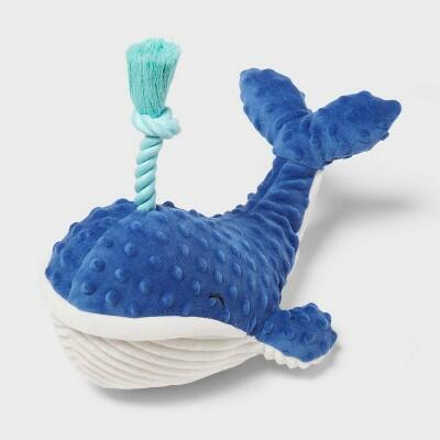 Sun Squad Whale Rope Plush Dog Toy 11.75" - Dog Toys Plush - Deal US