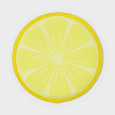 Sun Squad Lemon Flying Disc Dog Toy Silicone Foam Polyester - Dog Toys Fetch - Deal US