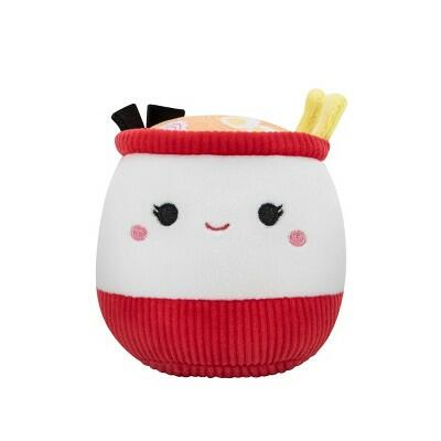 Squishmallows Raisy Ramen Cup Squeaky Dog Plush Toy Mini