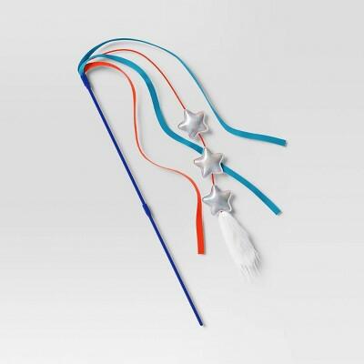 Americana Cat Wand Teaser Toy Sun Squad Play Tassels