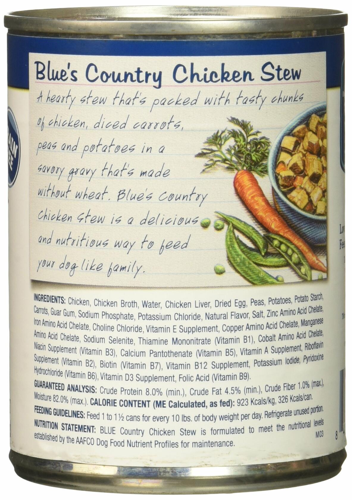 Blue Buffalo Blue's Stew Country Chicken Stew Adult Canned Dog Food 0.88lb - Blue Buffalo Dog Food - Deal US