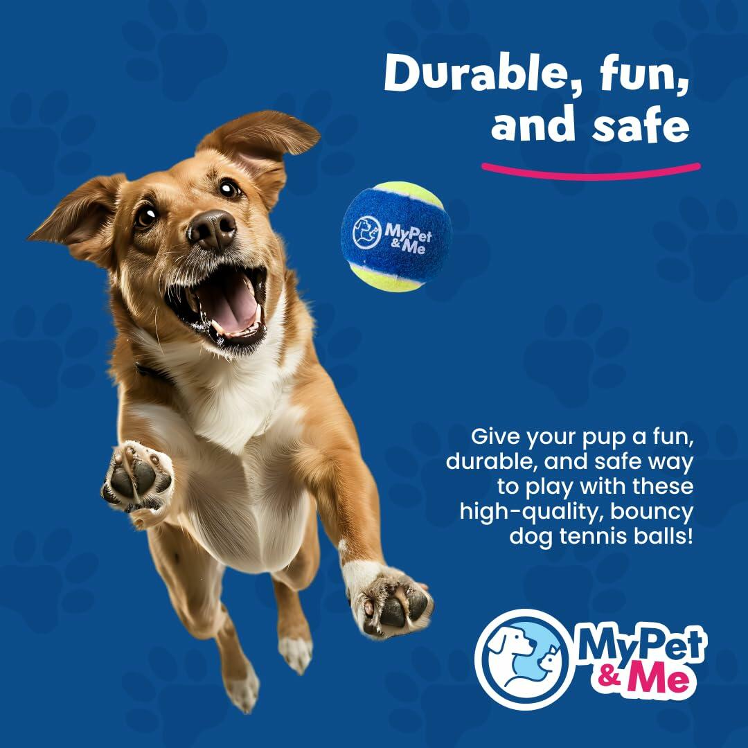 My Pet & Me Dog Tennis Balls 2.5-Inch Soft Lightweight Indoor