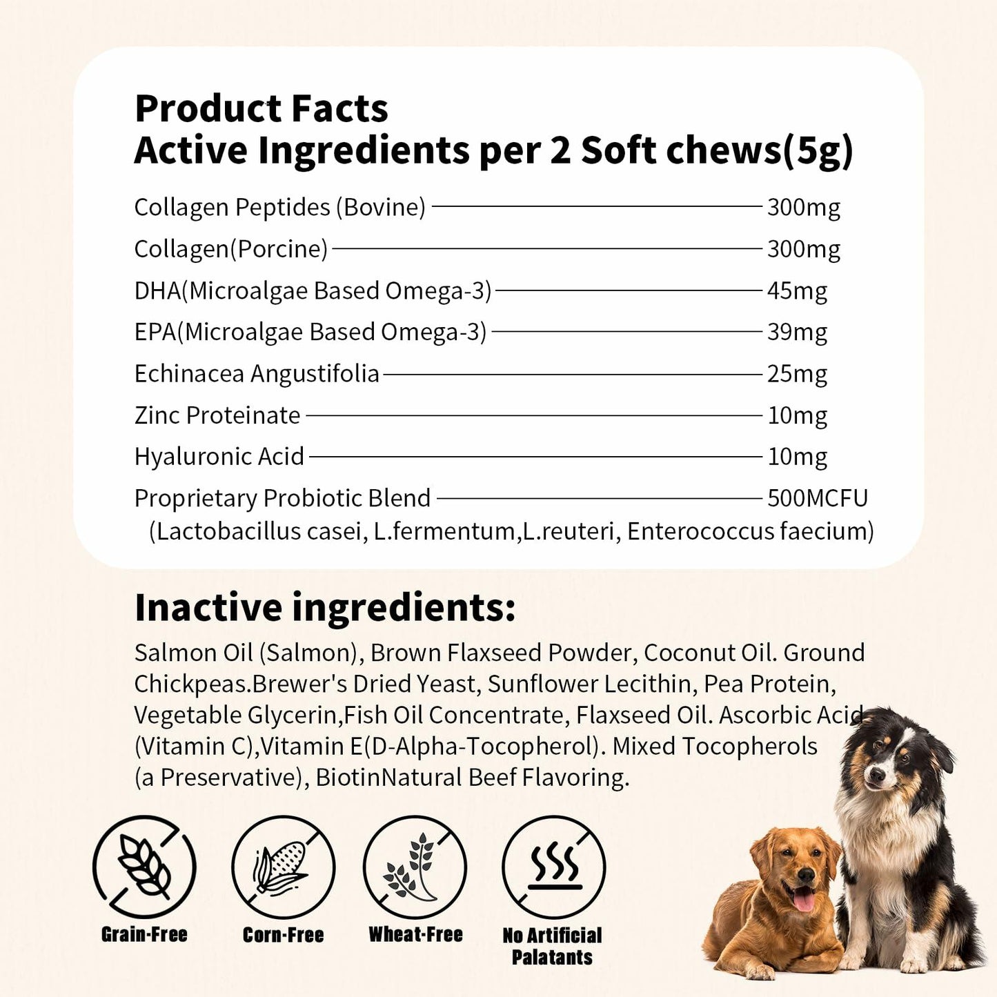 Dog Supplement-Orsacchiotto Collagen Chews for Joint Health