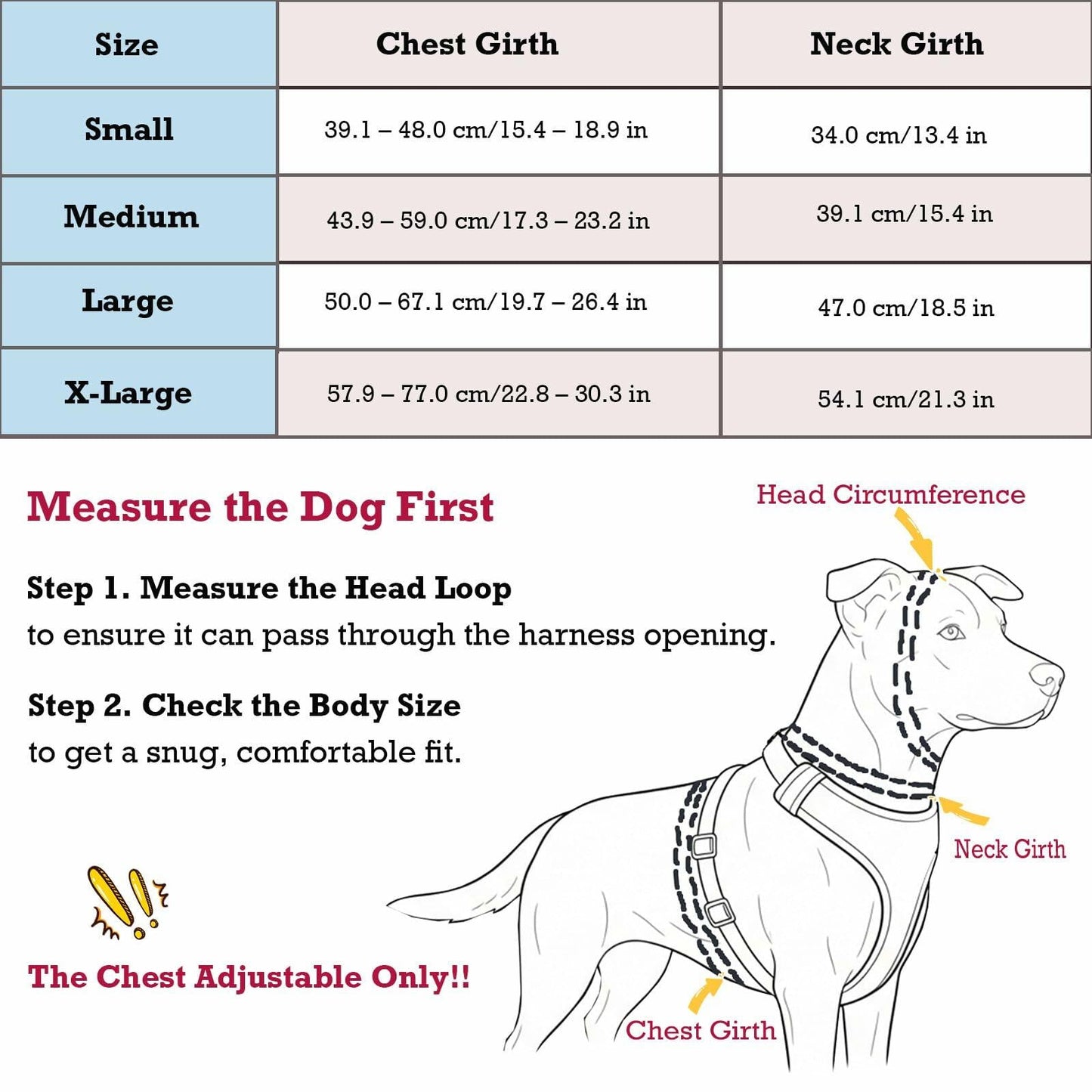 Deal US Kumihigh No Pull Padded Escape Proof Dog Harness XL