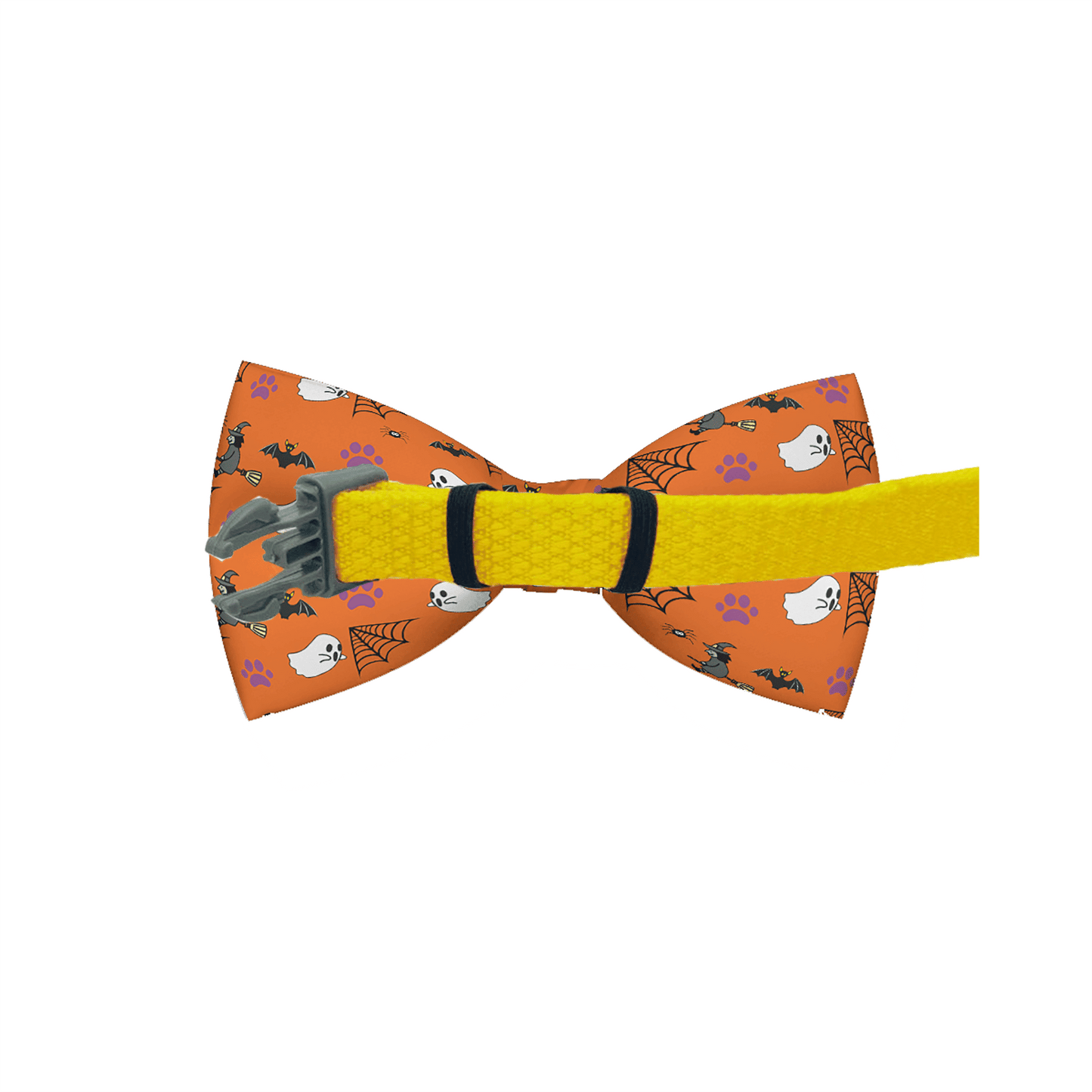 Purrfect Pet Kingdom Orange Halloween Dog Collar Bow Purrfect Pet Kingdom