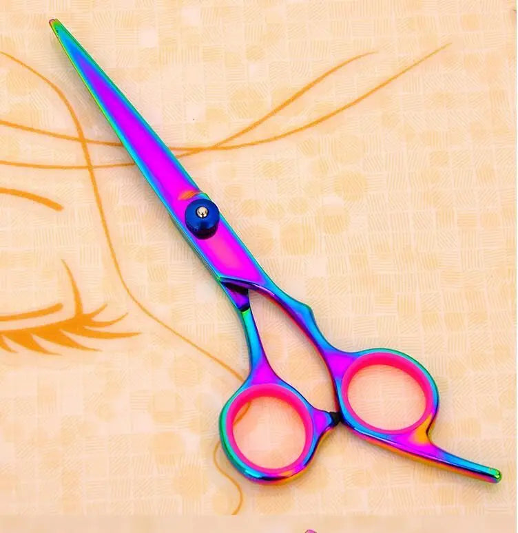 Purrfect Pet Kingdom rainbow stainless steel pet grooming scissors set for professional trimming