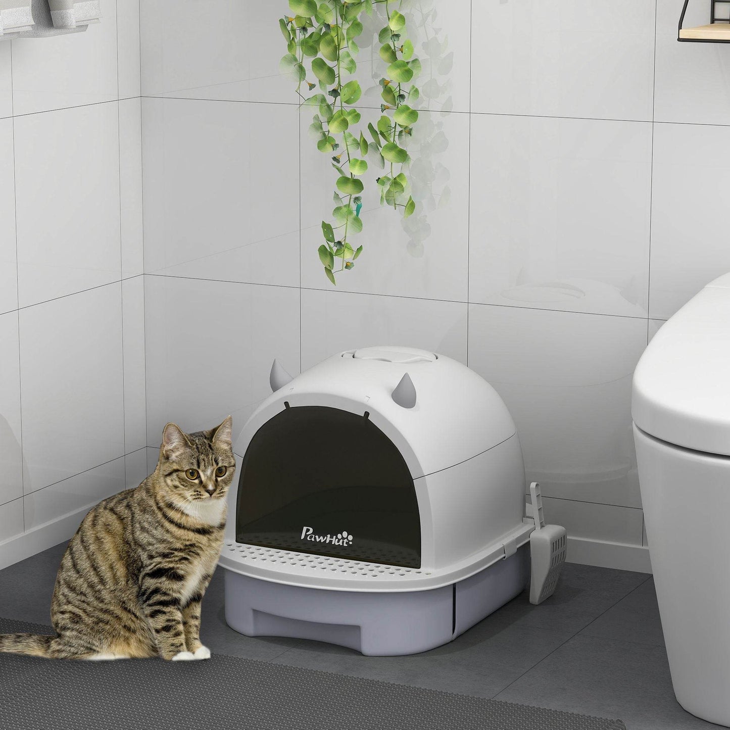 Purrfect Pet Kingdom Cat Litter Box with Scoop Included Purrfect Pet Kingdom