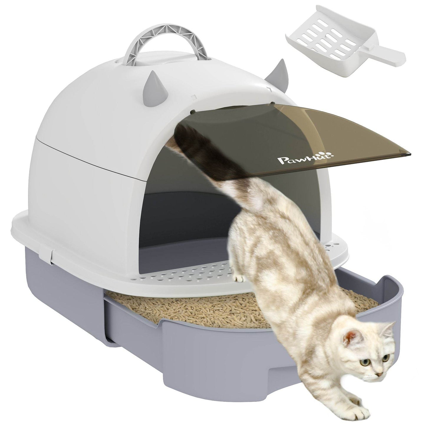 Purrfect Pet Kingdom Cat Litter Box with Scoop Included Purrfect Pet Kingdom