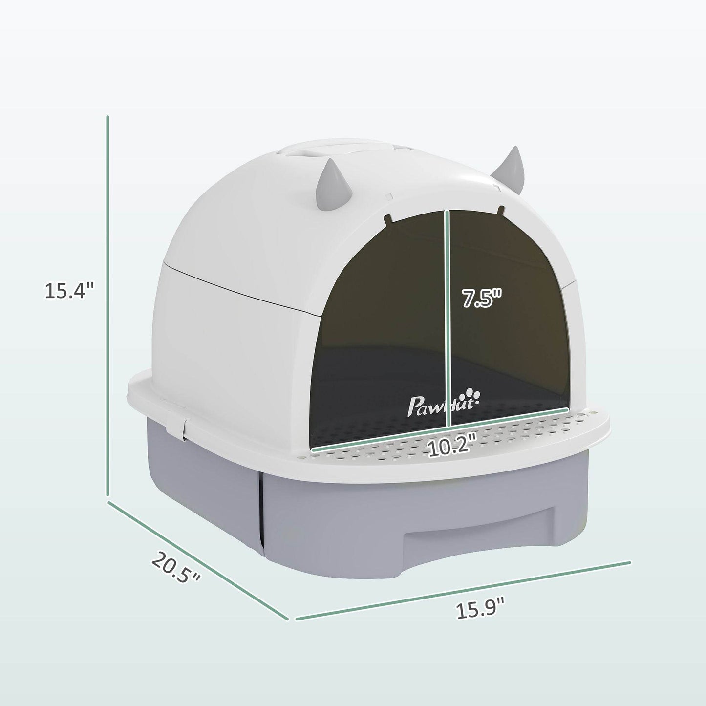 Purrfect Pet Kingdom Cat Litter Box with Scoop Included Purrfect Pet Kingdom