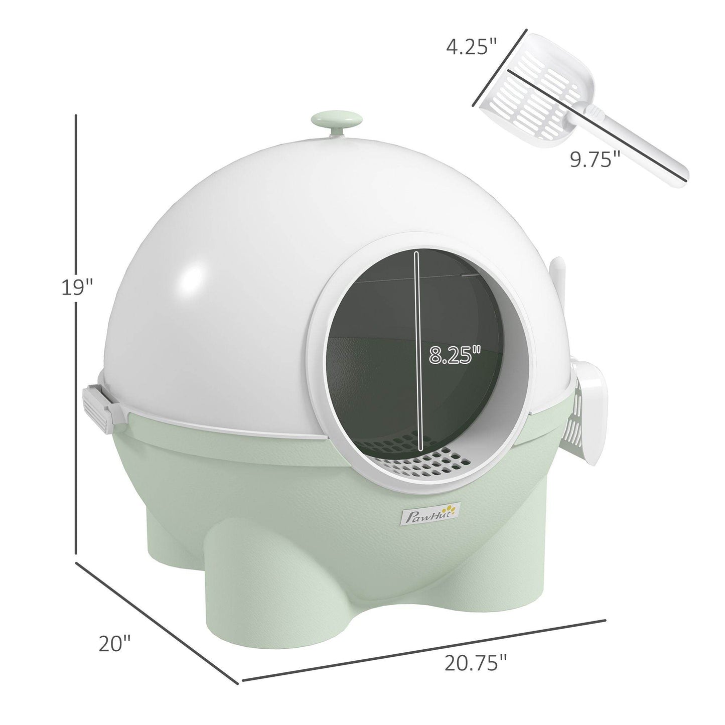 Purrfect Pet Kingdom Enclosed Cat Litter Box with Scoop 🚀 Purrfect Pet Kingdom