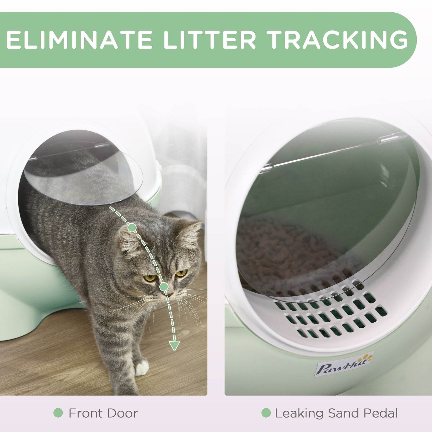 Purrfect Pet Kingdom Enclosed Cat Litter Box with Scoop 🚀 Purrfect Pet Kingdom