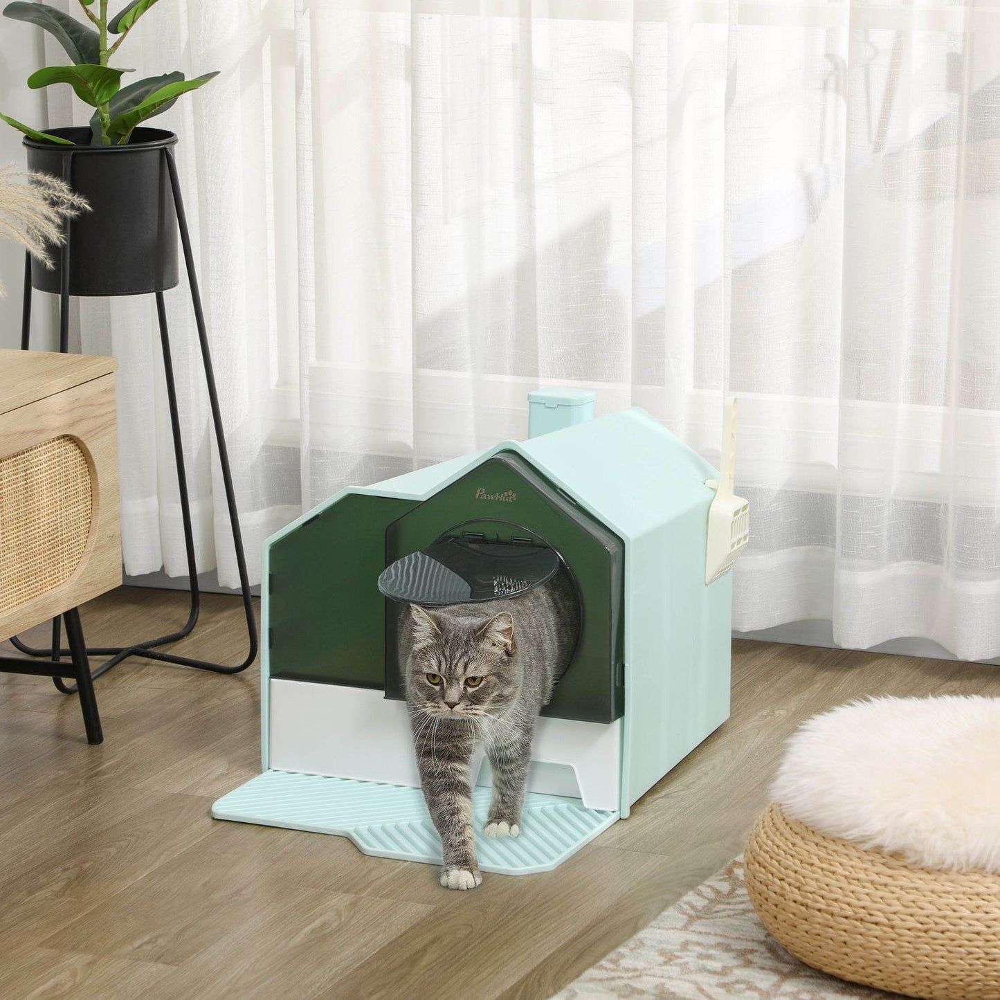 Purrfect Pet Kingdom Enclosed Cat Litter Box for Odor Control Purrfect Pet Kingdom