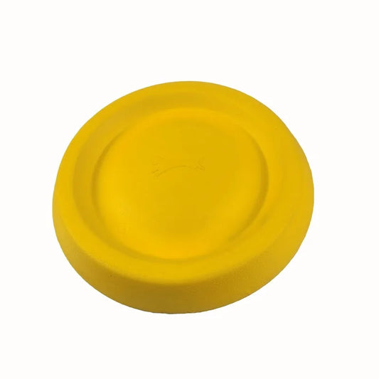 Bright yellow Tail Chasers pet chew toy for water play designed for fun and durability