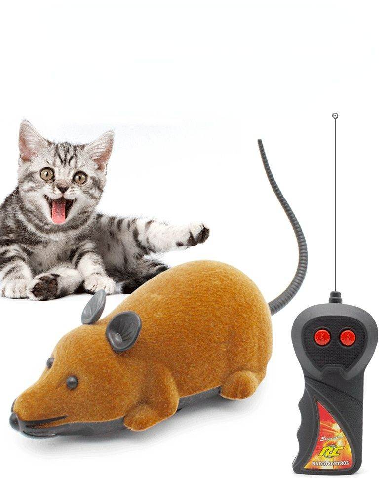 Purrfect Pet Kingdom Interactive Catnip Mouse Toy - Pet Enrichment Toys for Cats Tuba Grey meat Purrfect Pet Kingdom
