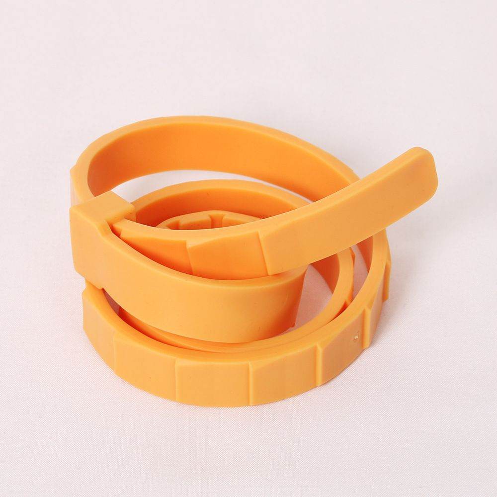 Orange flea and tick collar for pets by Purrfect Pet Kingdom designed for effective pest protection