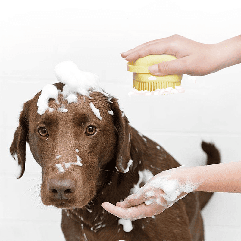 Purrfect Pet Kingdom Pet Hair Comb for Dogs with Shampoo Dispenser Purrfect Pet Kingdom