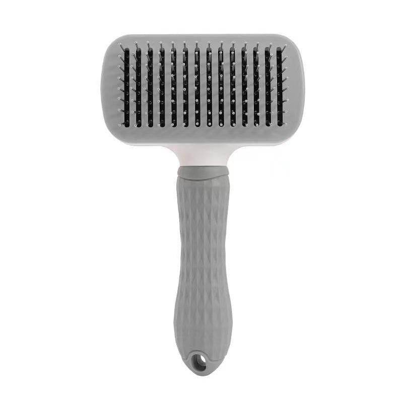 Purrfect Pet Kingdom Pet Hair Remover Comb for Shedding Grey Square Thick Needle Purrfect Pet Kingdom