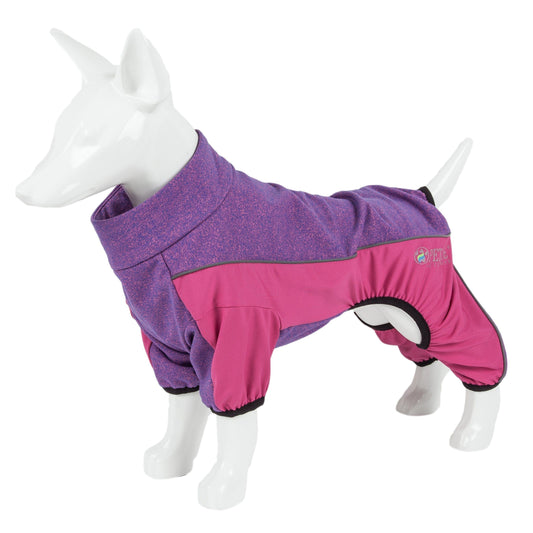 Pet Life Active 'Chase Pacer' Medium-Weight 4-Way-Stretch Yoga Fitness Dog Tracksuit