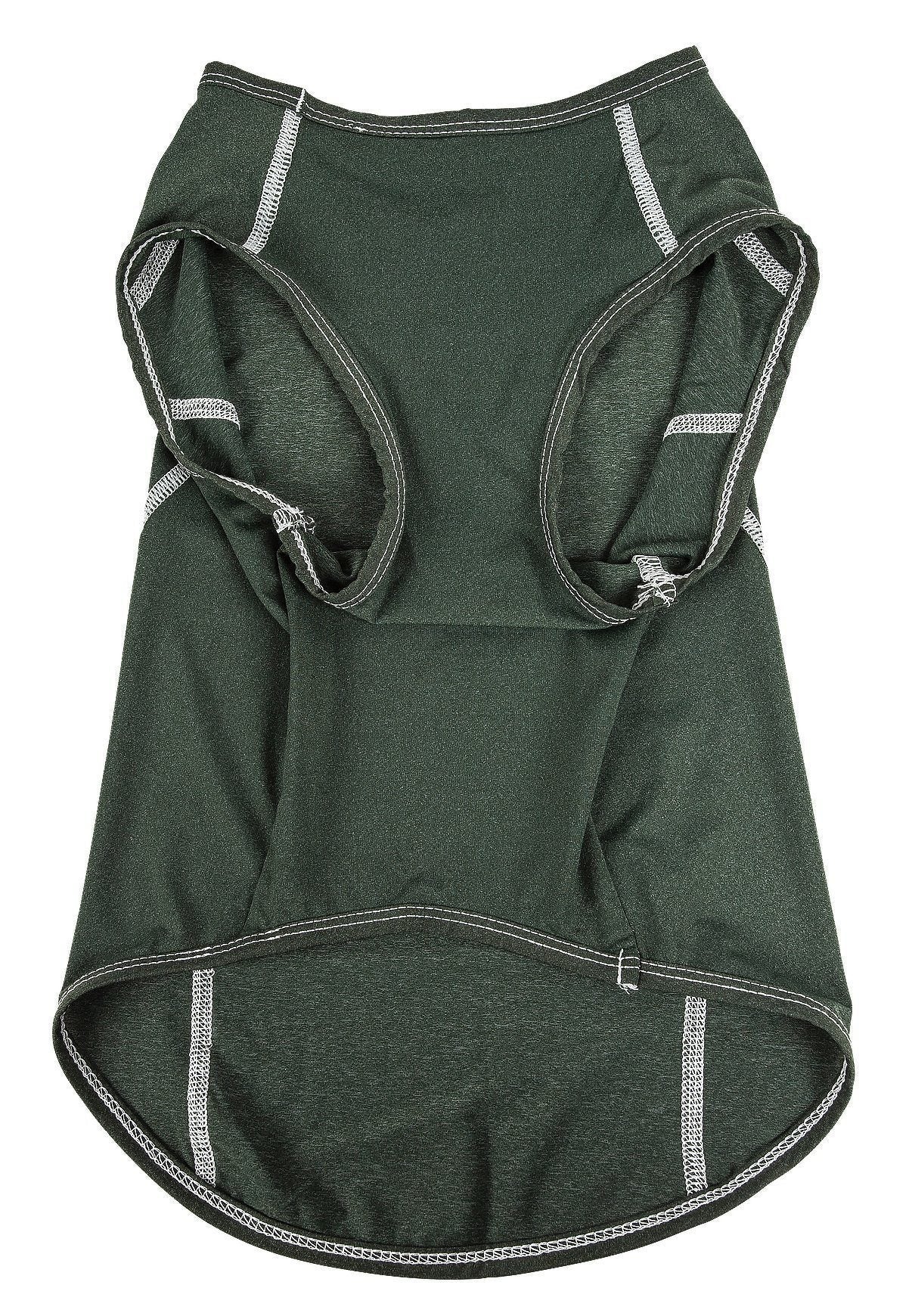 Pet Life ® Active 'Racerbark' 4-Way-Stretch Yoga Fitness Dog T-Shirt Tank Top