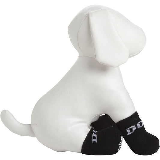 Pet Life ® Anti-Slip Rubberized Gripped Breathable Stretch Pet Dog Socks - Set of 4