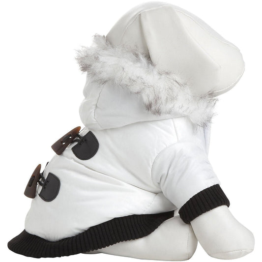 Pet Life ® Aspen Winter-White 3M Insulated Fashion Pet Parka Dog Coat
