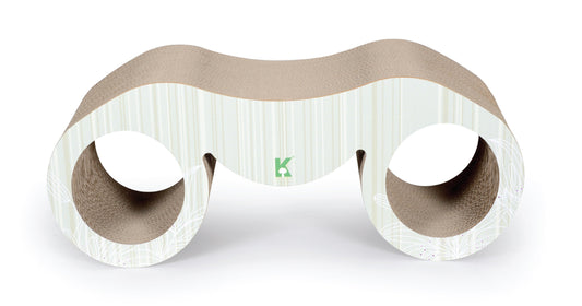 Pet Life ® 'Binocular' Premium Quality Kitty Cat Scratcher Lounger Lounge with Catnip