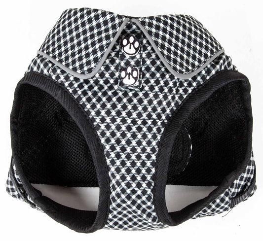 Pet Life ® 'Checkerwag' Checkered Mesh Reversed and Adjustable Fashion Dog Harness