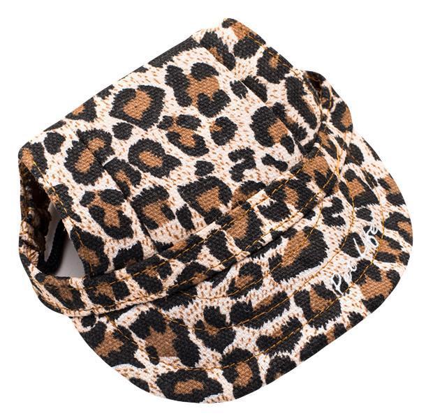 Pet Life ® 'Cheetah Bonita' Cheetah Patterned Uv Protectant Adjustable Fashion Dog Hat Cap