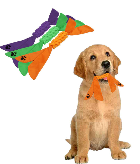 Pet Life ® 'Extreme Twist' Sporty Tugging Jute and Squeak Dog Toy